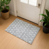 Dalyn The Reserve TR10 Gray Rug shown in a room