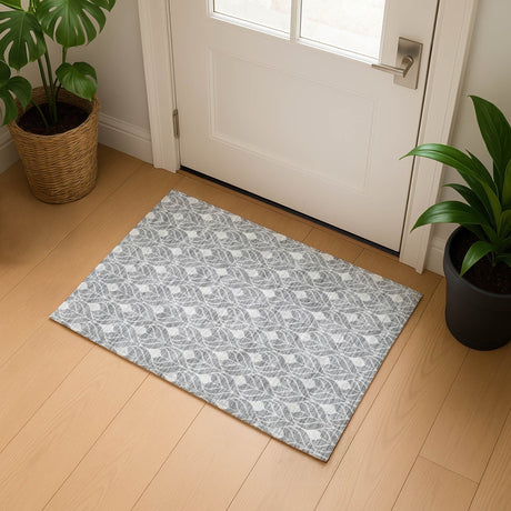 Dalyn The Reserve TR10 Gray Rug shown in a room