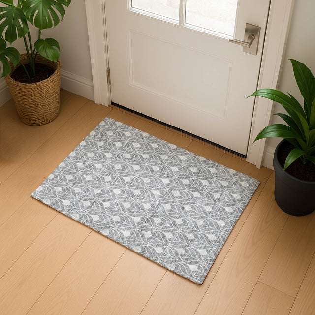 Dalyn The Reserve TR10 Gray Rug shown in a room