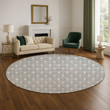 Dalyn The Reserve TR10 Gray Rug shown in a room