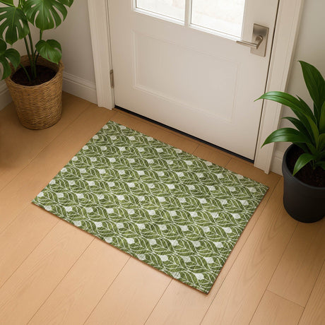 Dalyn The Reserve TR10 Olive Rug shown in a room