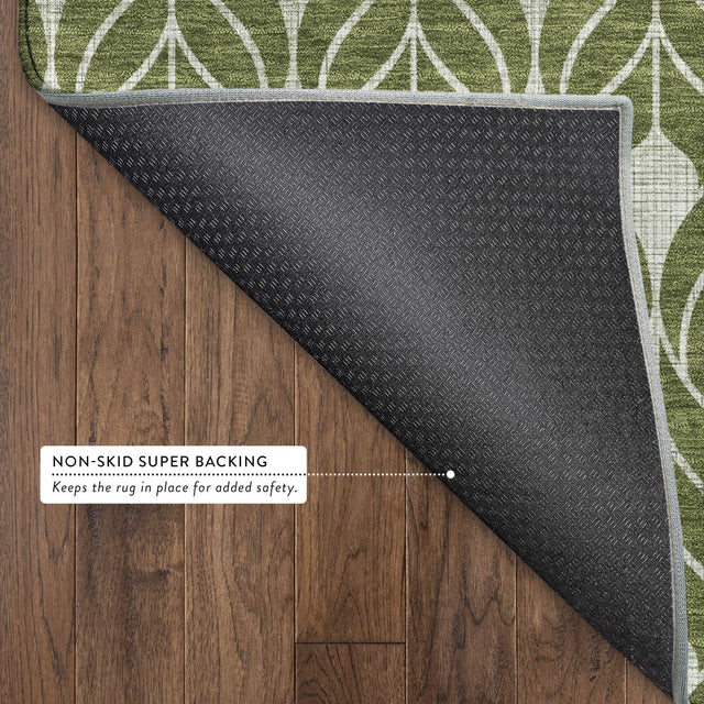 Dalyn The Reserve TR10 Olive Rug backing detail