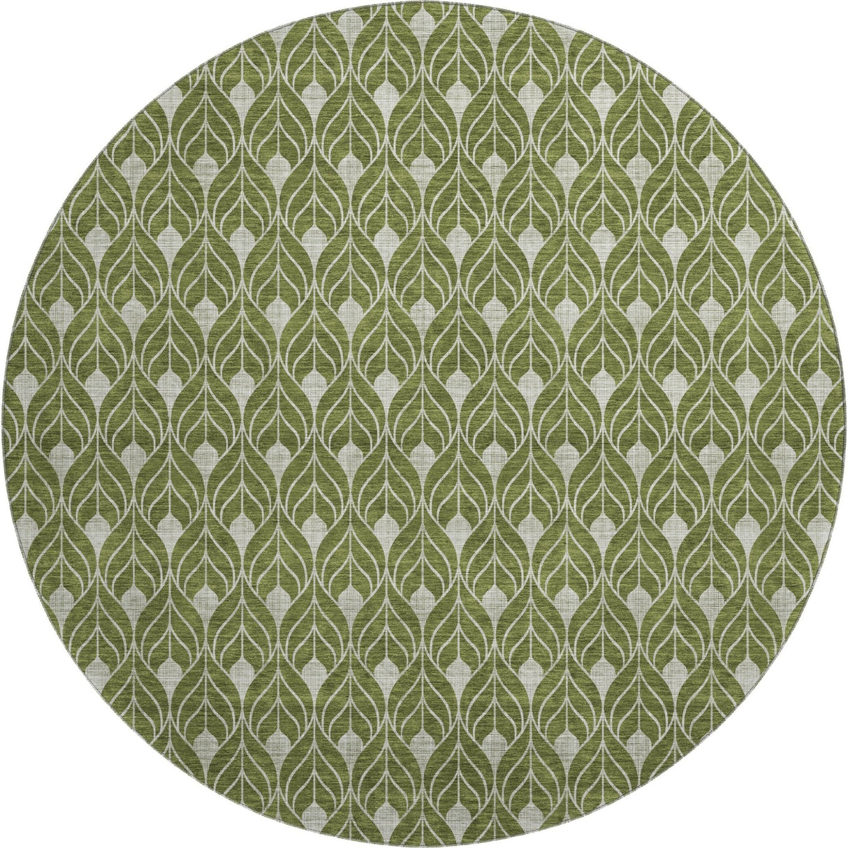 Dalyn The Reserve TR10 Olive Rug round rug