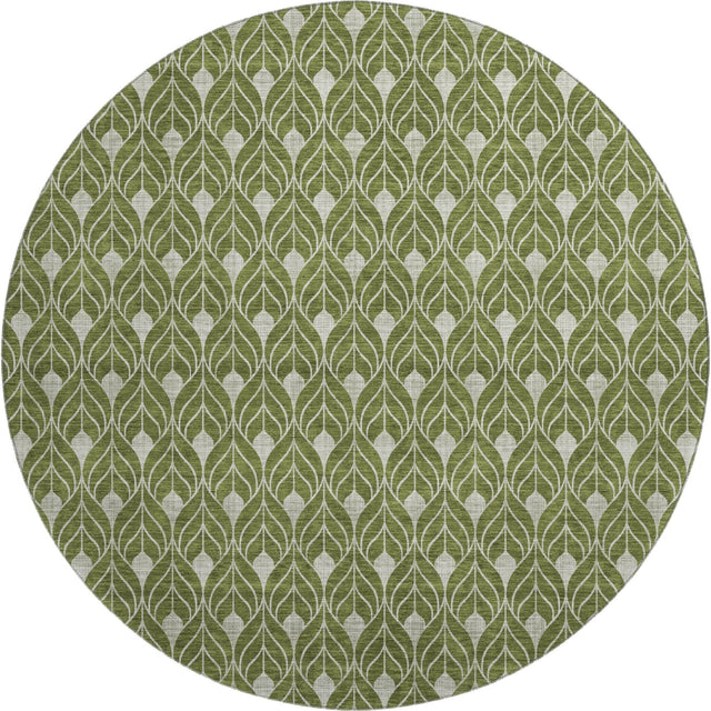 Dalyn The Reserve TR10 Olive Rug round rug
