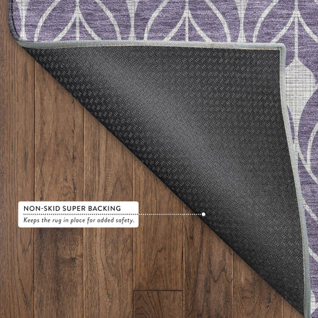 Dalyn The Reserve TR10 Plum Rug backing detail