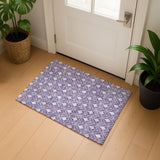 Dalyn The Reserve TR10 Plum Rug shown in a room