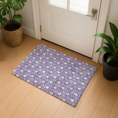 Dalyn The Reserve TR10 Plum Rug shown in a room