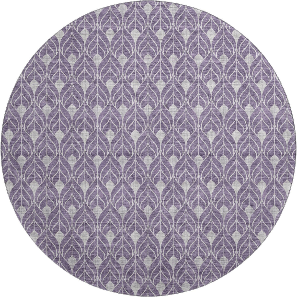 Dalyn The Reserve TR10 Plum Rug round rug