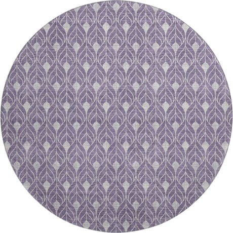 Dalyn The Reserve TR10 Plum Rug round rug