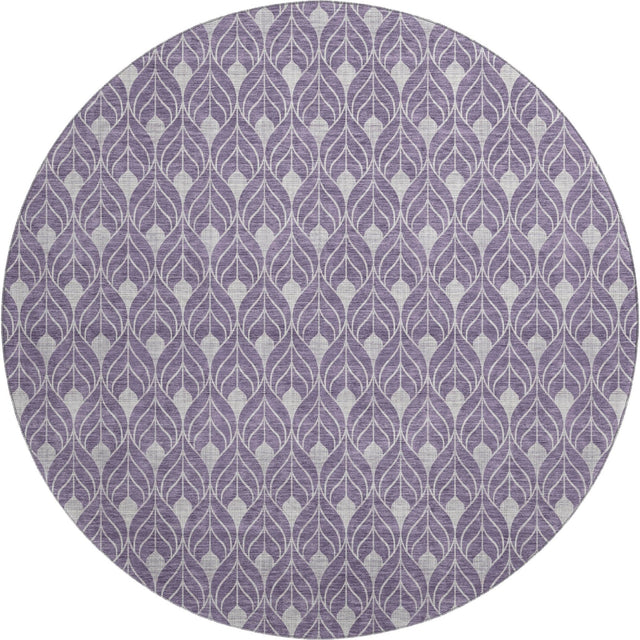 Dalyn The Reserve TR10 Plum Rug round rug