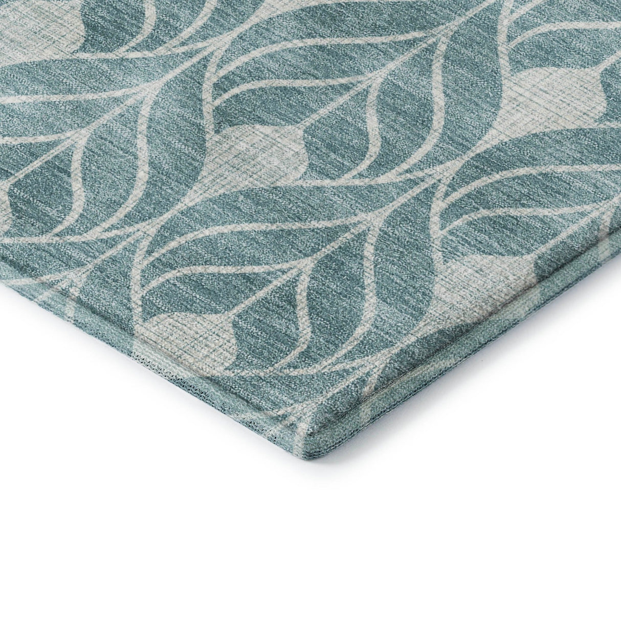 Dalyn The Reserve TR10 Teal Rug corner detail