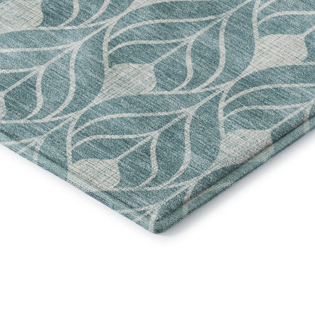 Dalyn The Reserve TR10 Teal Rug corner detail
