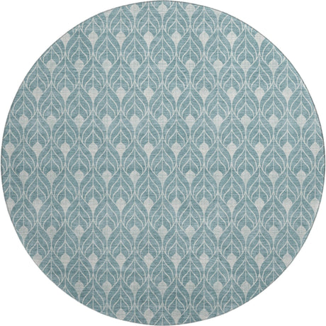 Dalyn The Reserve TR10 Teal Rug round rug