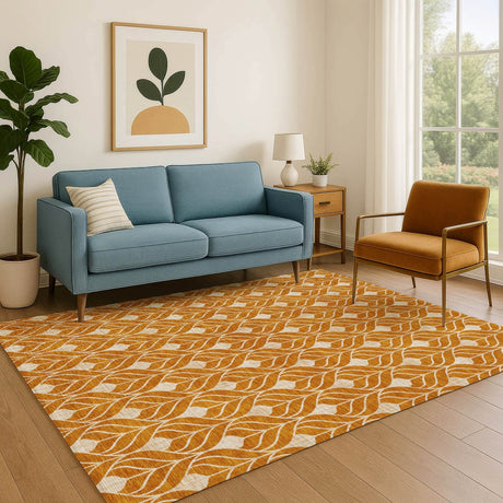 Dalyn The Reserve TR10 Terracotta Rug shown in a room