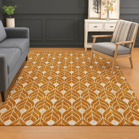 Dalyn The Reserve TR10 Terracotta Rug shown in a room