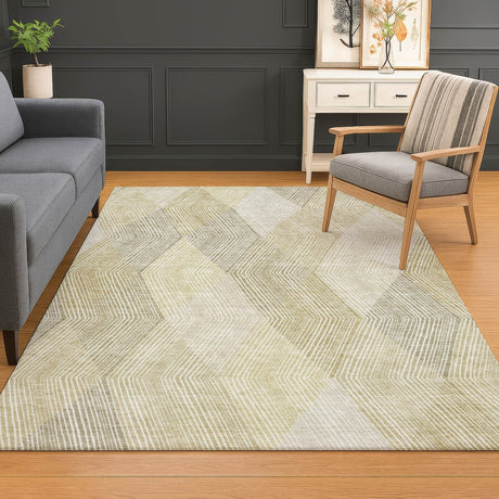 Dalyn The Reserve TR11 Beige Rug shown in a room