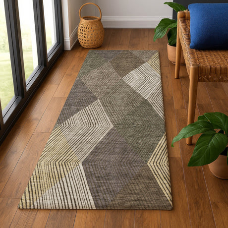 Dalyn The Reserve TR11 Brown Rug shown in a room