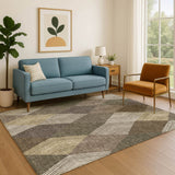 Dalyn The Reserve TR11 Brown Rug shown in a room