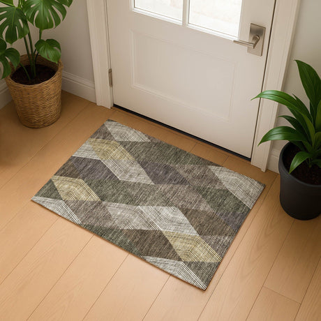 Dalyn The Reserve TR11 Brown Rug shown in a room