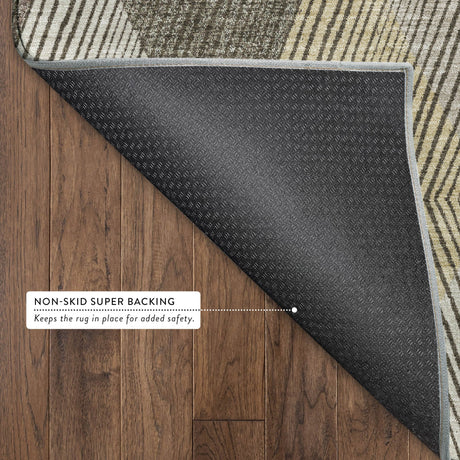 Dalyn The Reserve TR11 Brown Rug backing detail