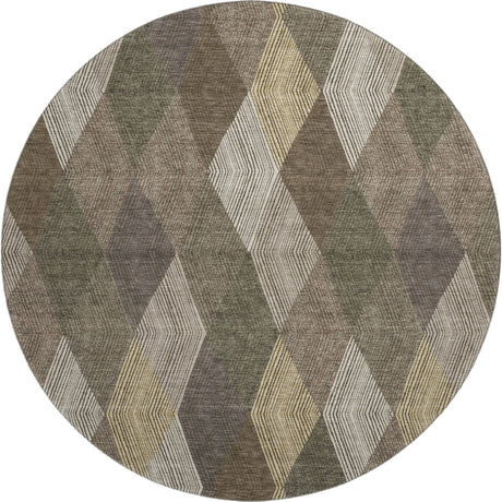 Dalyn The Reserve TR11 Brown Rug round rug