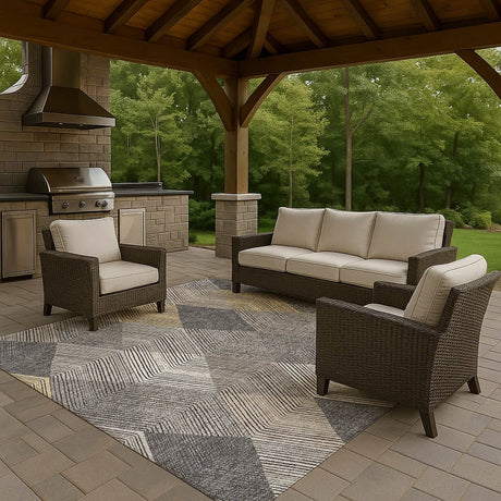 Dalyn The Reserve TR11 Charcoal Rug outdoor lifestyle image