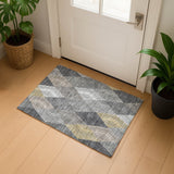 Dalyn The Reserve TR11 Charcoal Rug shown in a room
