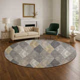 Dalyn The Reserve TR11 Charcoal Rug shown in a room