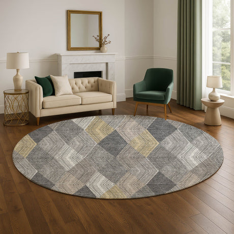 Dalyn The Reserve TR11 Charcoal Rug shown in a room