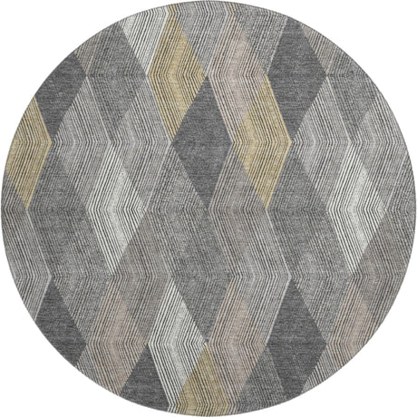 Dalyn The Reserve TR11 Charcoal Rug round rug