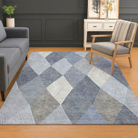 Dalyn The Reserve TR11 Denim Rug shown in a room