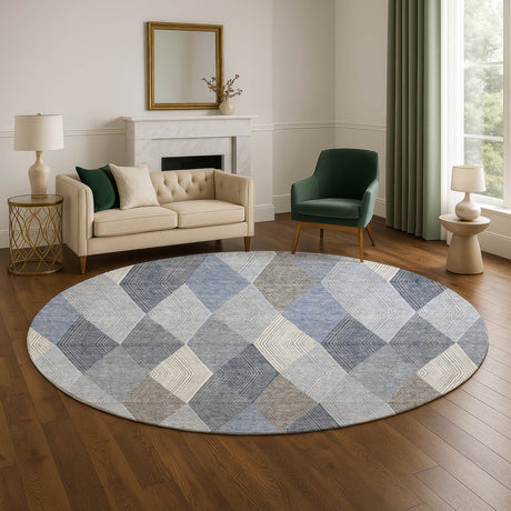 Dalyn The Reserve TR11 Denim Rug shown in a room