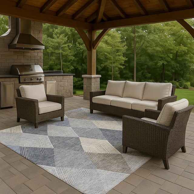 Dalyn The Reserve TR11 Denim Rug outdoor lifestyle image