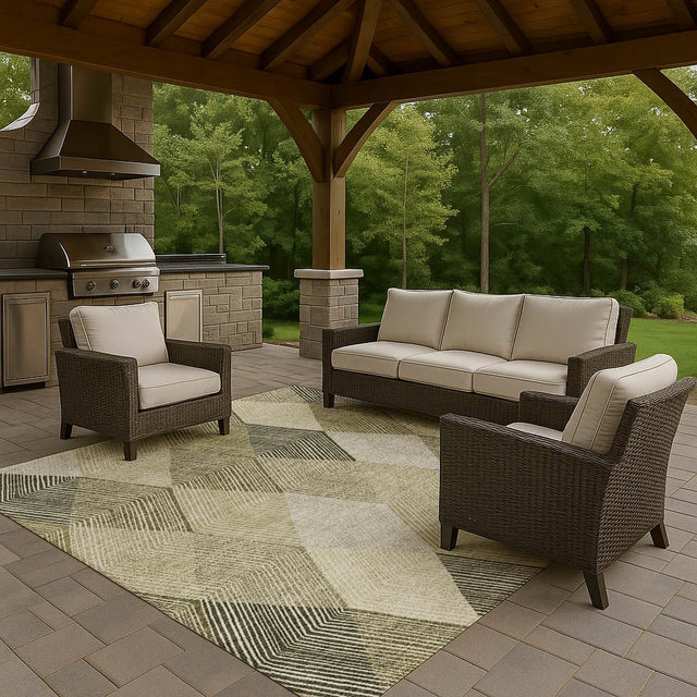 Dalyn The Reserve TR11 Fern Rug outdoor lifestyle image