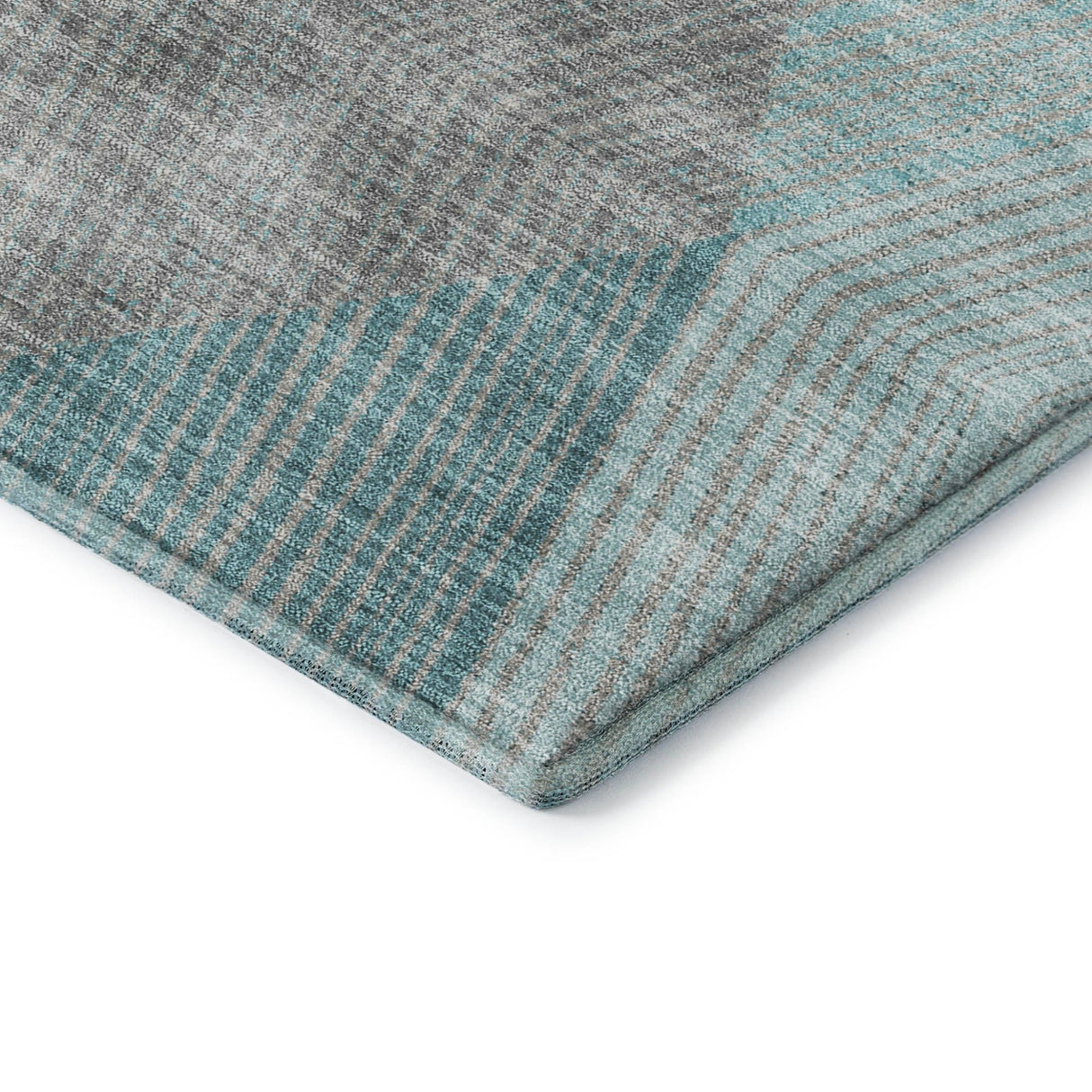 Dalyn The Reserve TR11 Turquoise Rug corner detail