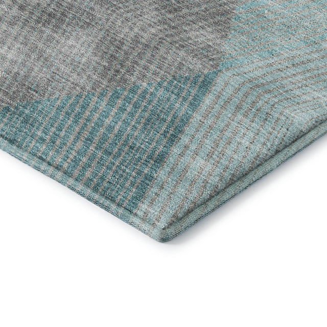Dalyn The Reserve TR11 Turquoise Rug corner detail
