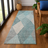 Dalyn The Reserve TR11 Turquoise Rug shown in a room