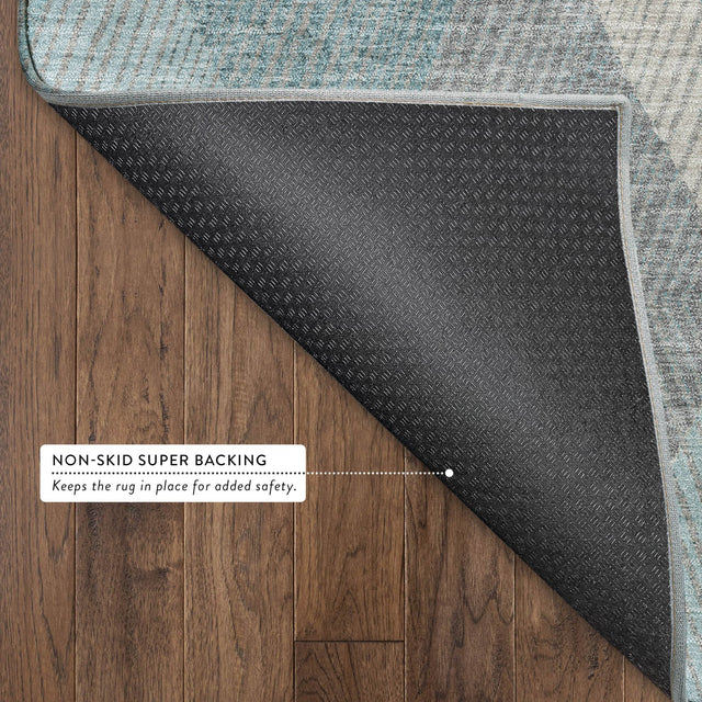 Dalyn The Reserve TR11 Turquoise Rug backing detail