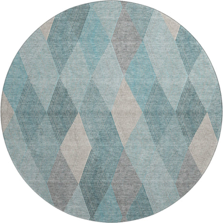 Dalyn The Reserve TR11 Turquoise Rug round rug