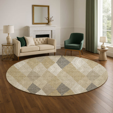 Dalyn The Reserve TR11 Wheat Rug shown in a room