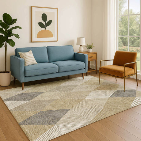 Dalyn The Reserve TR11 Wheat Rug shown in a room