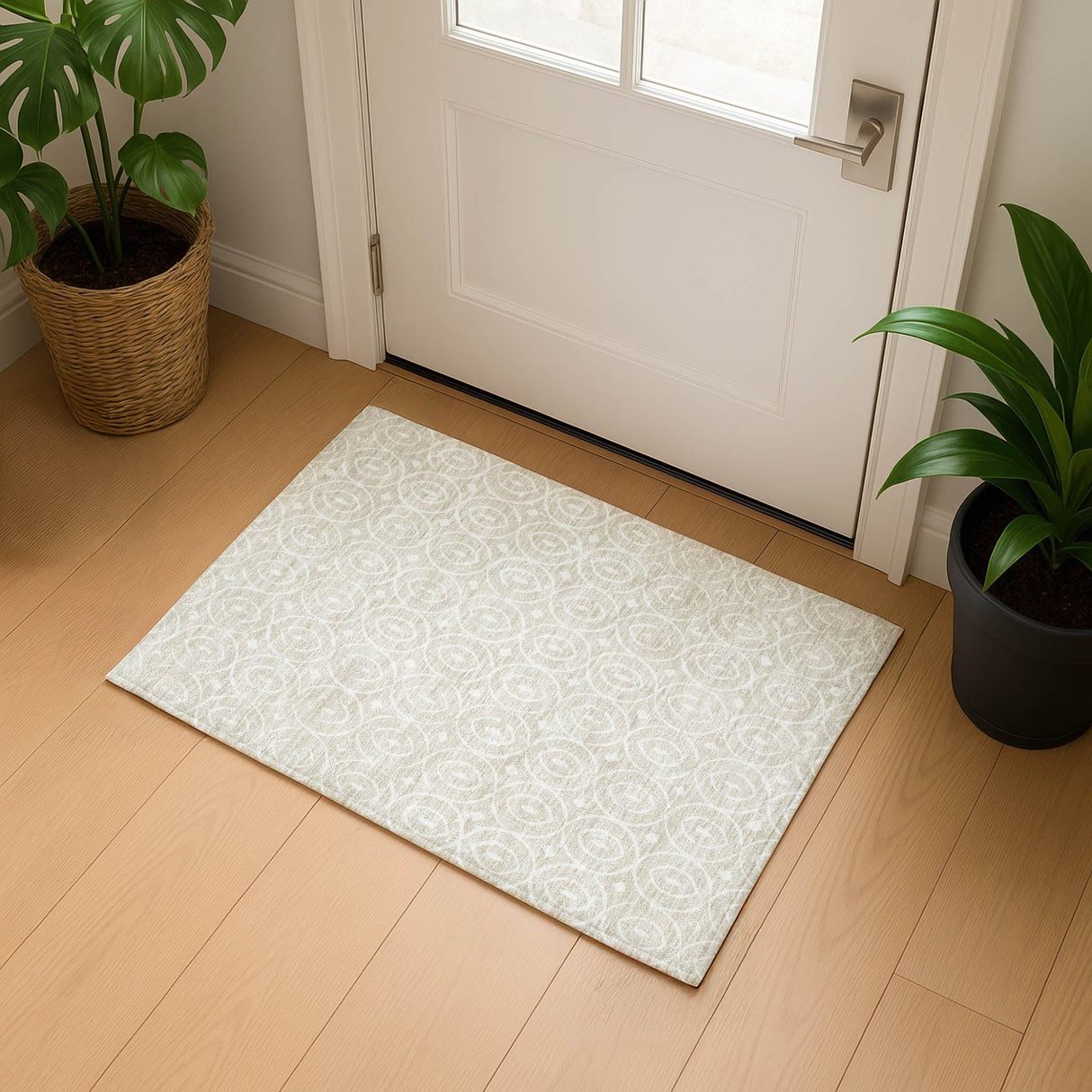Dalyn The Reserve TR12 Beige Rug shown in a room