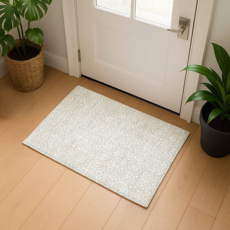 Dalyn The Reserve TR12 Beige Rug shown in a room