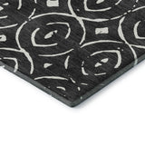 Dalyn The Reserve TR12 Black Rug corner detail