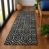 Dalyn The Reserve TR12 Black Rug shown in a room
