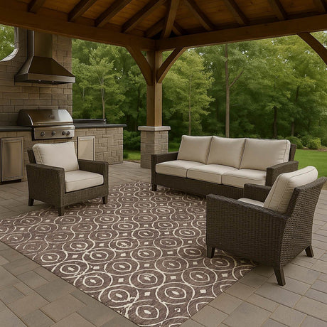 Dalyn The Reserve TR12 Brown Rug outdoor lifestyle image