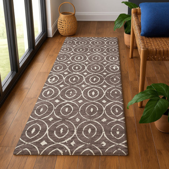 Dalyn The Reserve TR12 Brown Rug shown in a room