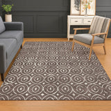 Dalyn The Reserve TR12 Brown Rug shown in a room