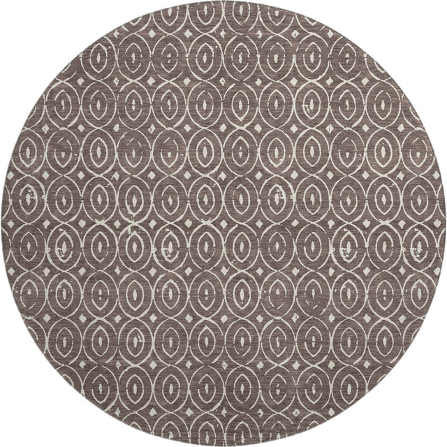 Dalyn The Reserve TR12 Brown Rug round rug