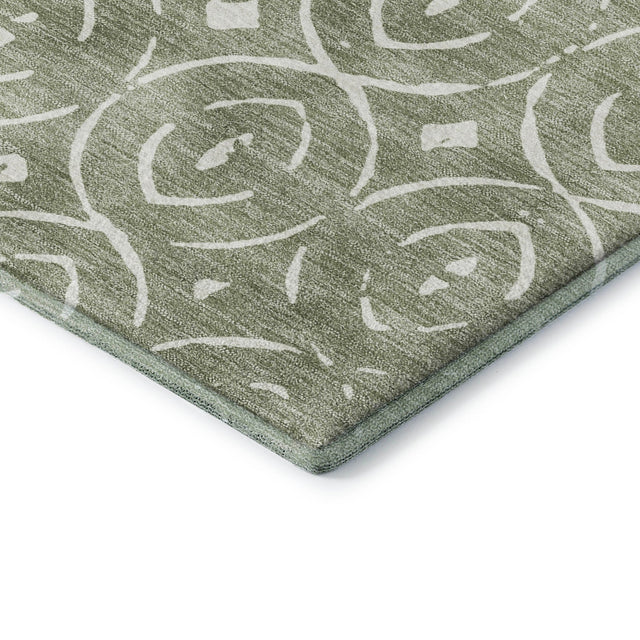 Dalyn The Reserve TR12 Fern Rug corner detail